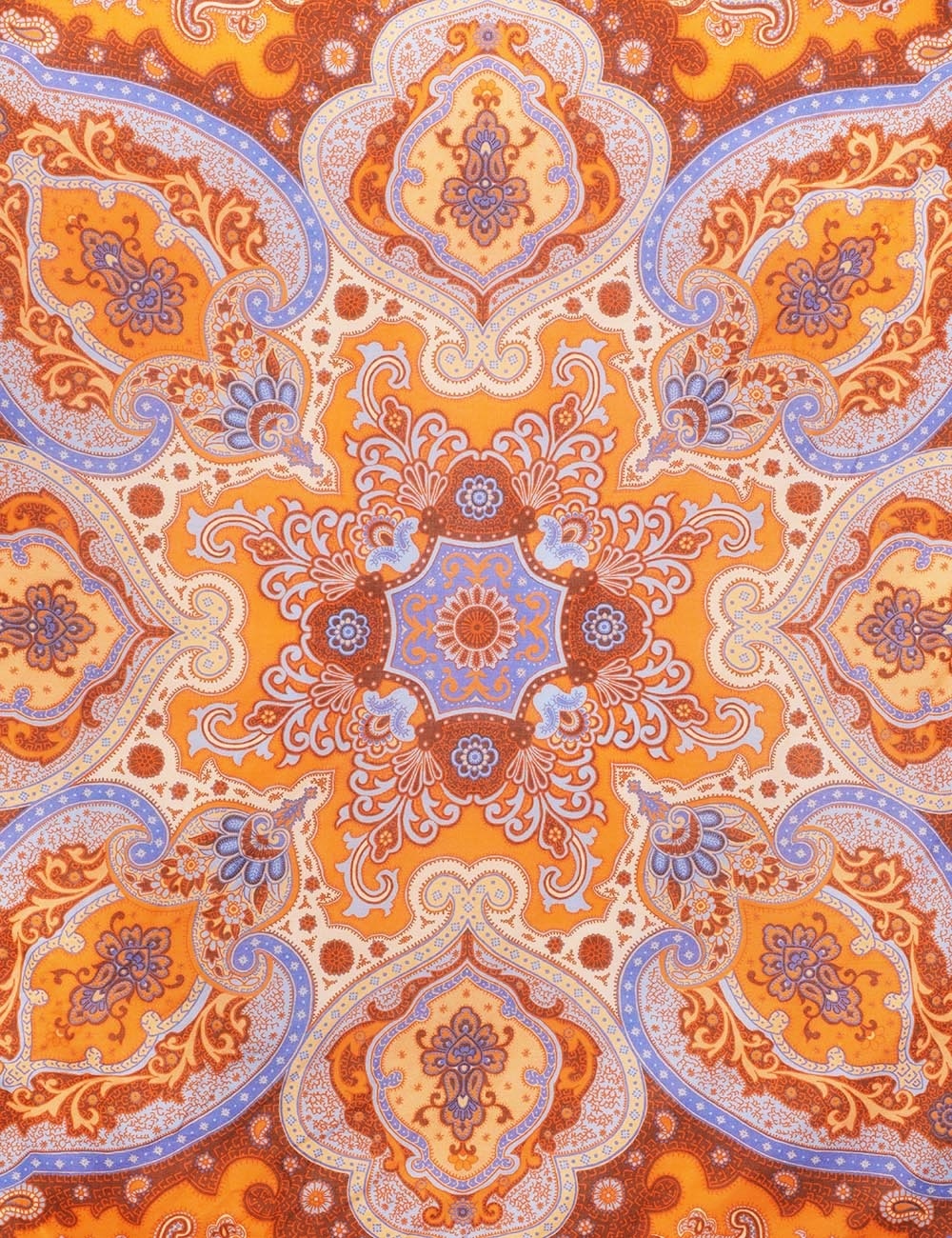 SILK COTTON SQUARE SCARF - 4