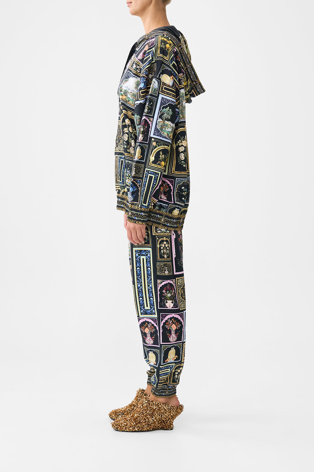 SILK HEM BAND BOYFRIEND HOODIE - 4