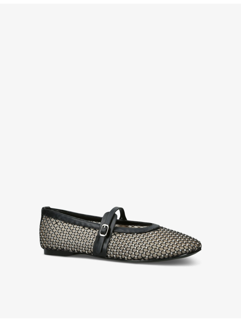 Rejoice-MR rhinestone-embellished mesh flats 3