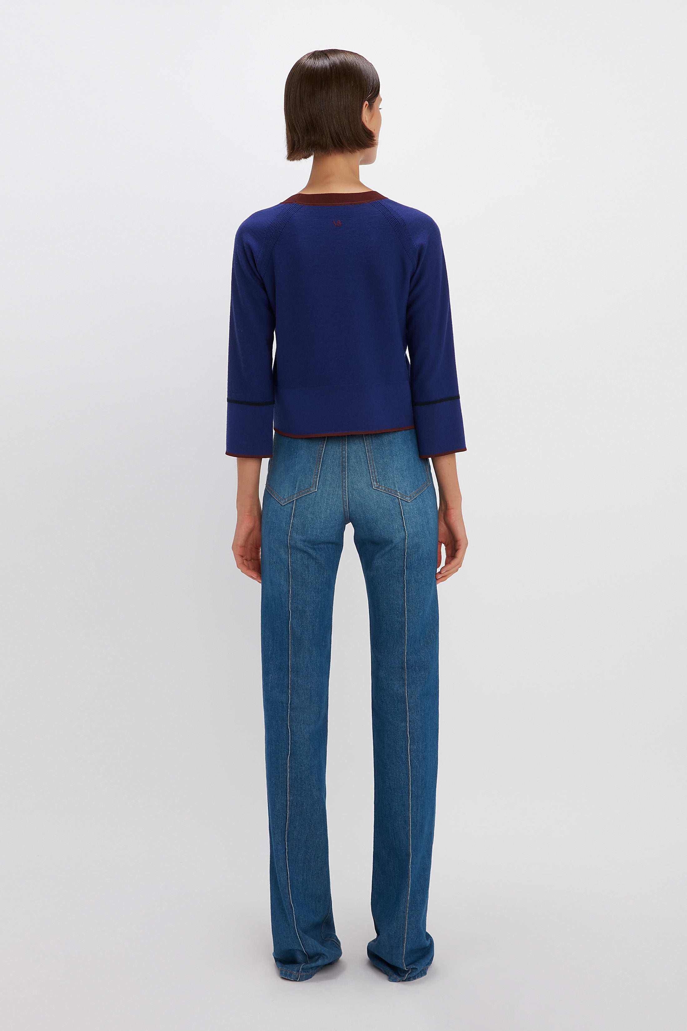 Raglan Sleeve Jumper in Electric Purple - 4