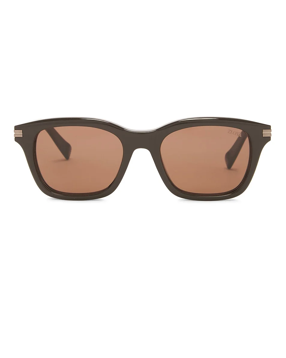 Geometric Acetate Sunglasses - 1