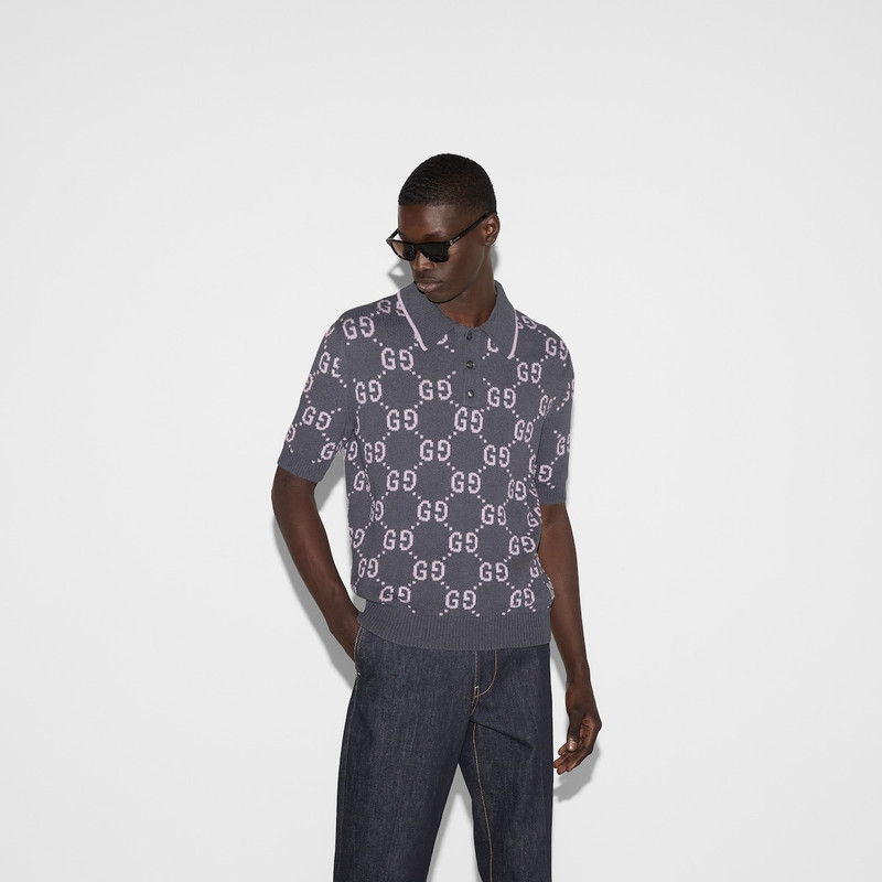 GG cotton jacquard polo shirt 3