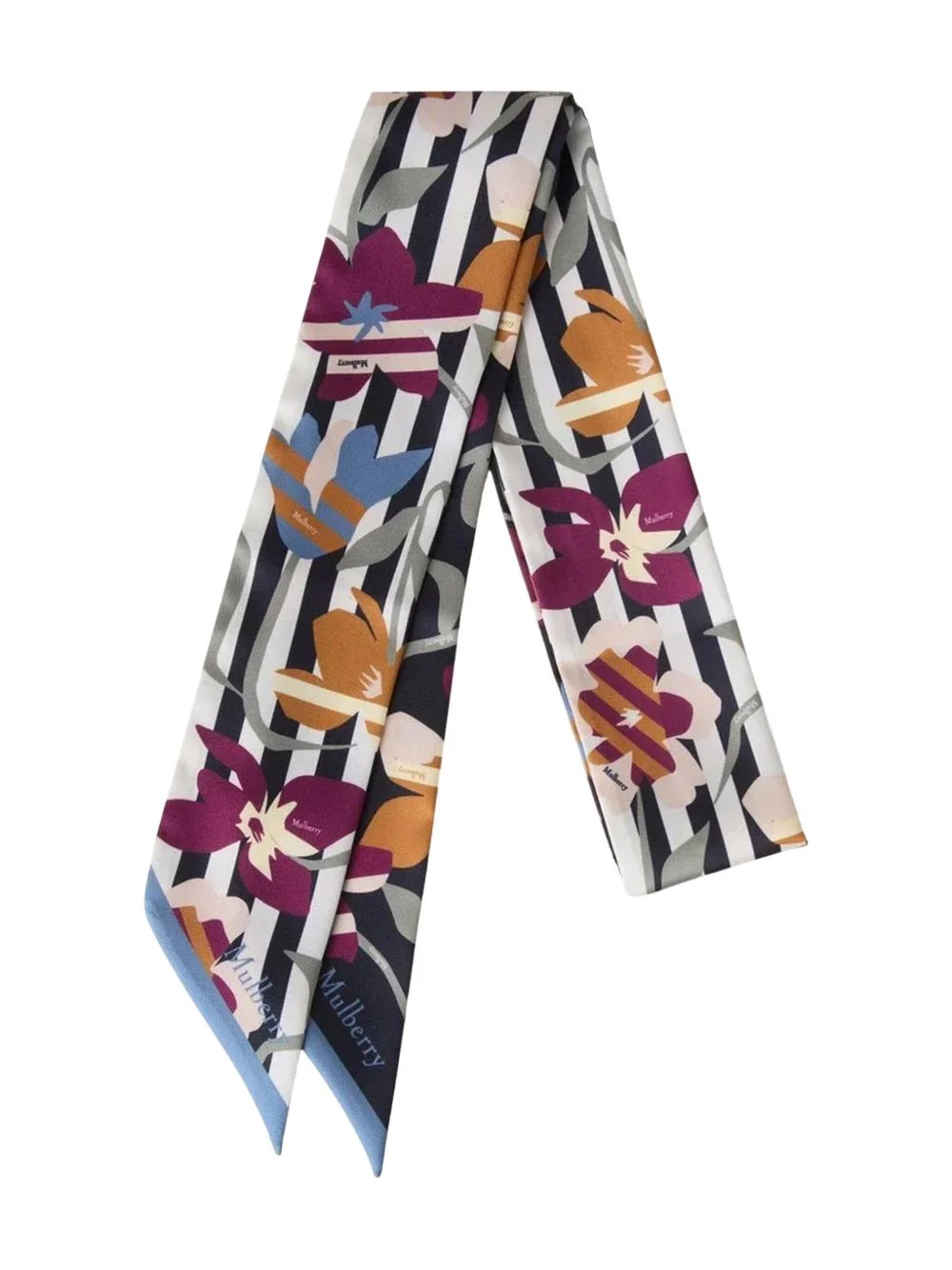 floral-print scarf - 1