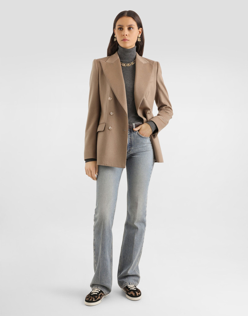 Dolce & Gabbana Double-breasted jacket in cashmere drap outlook