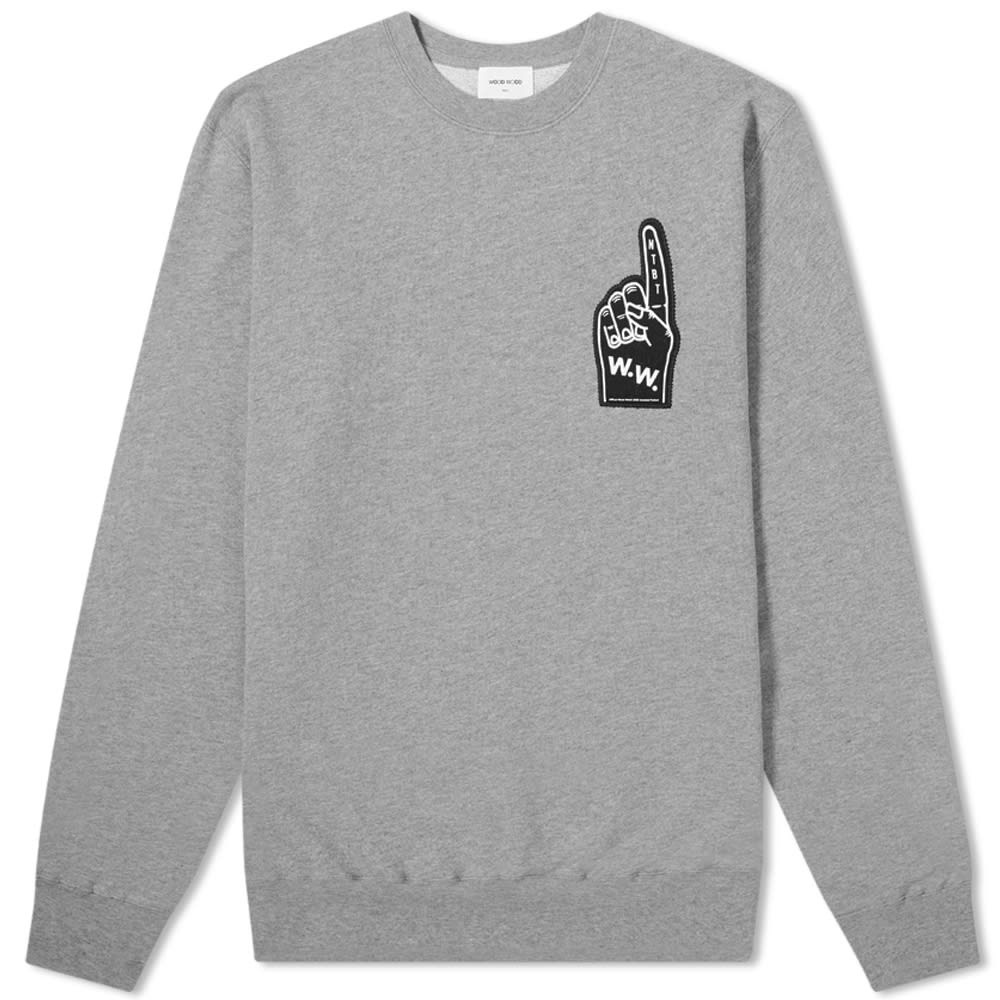 Wood Wood Foam Hand Logo Sweat - 1