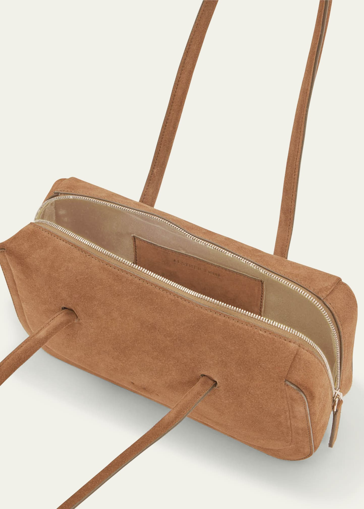 Lagune Calfskin Suede Bowling Shoulder Bag - 3