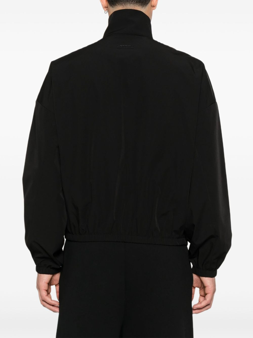 zip-up elastic-cuff jacket - 4