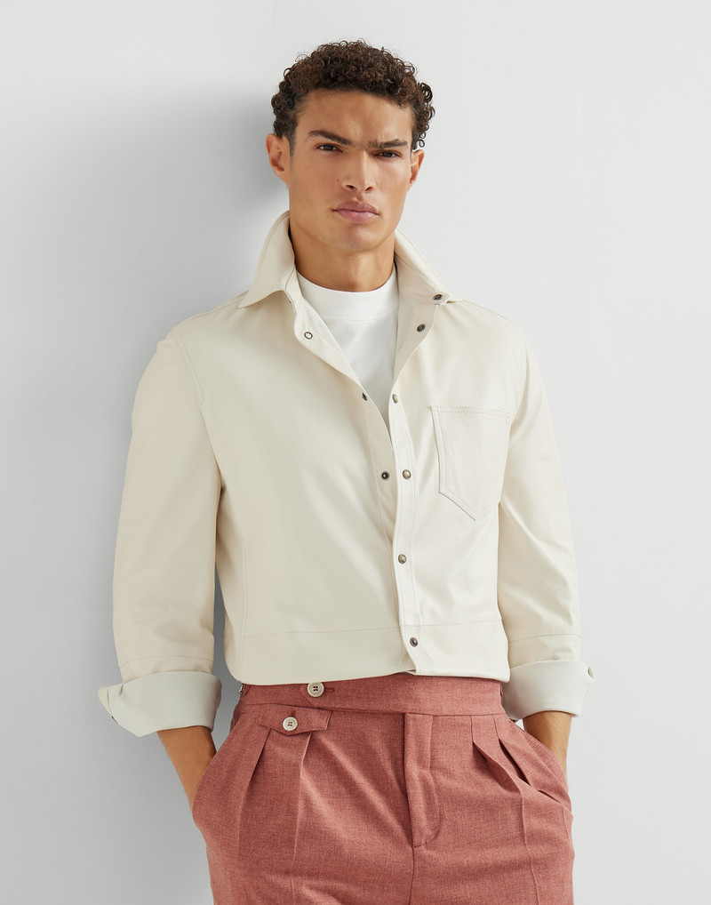 Calfskin overshirt 5