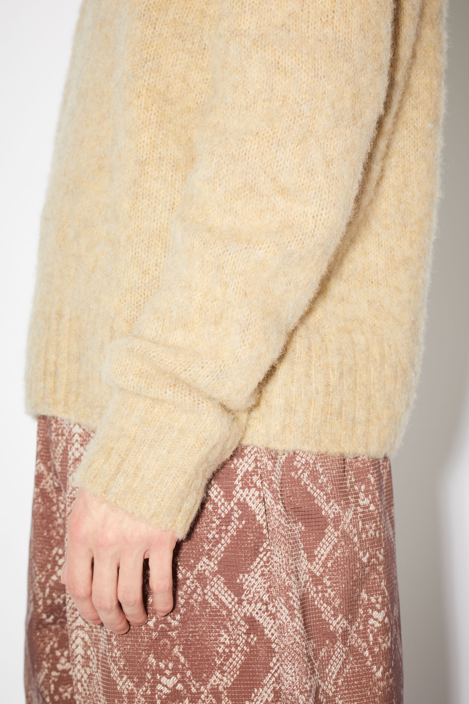 Brushed wool sweater - Toffee brown - 5