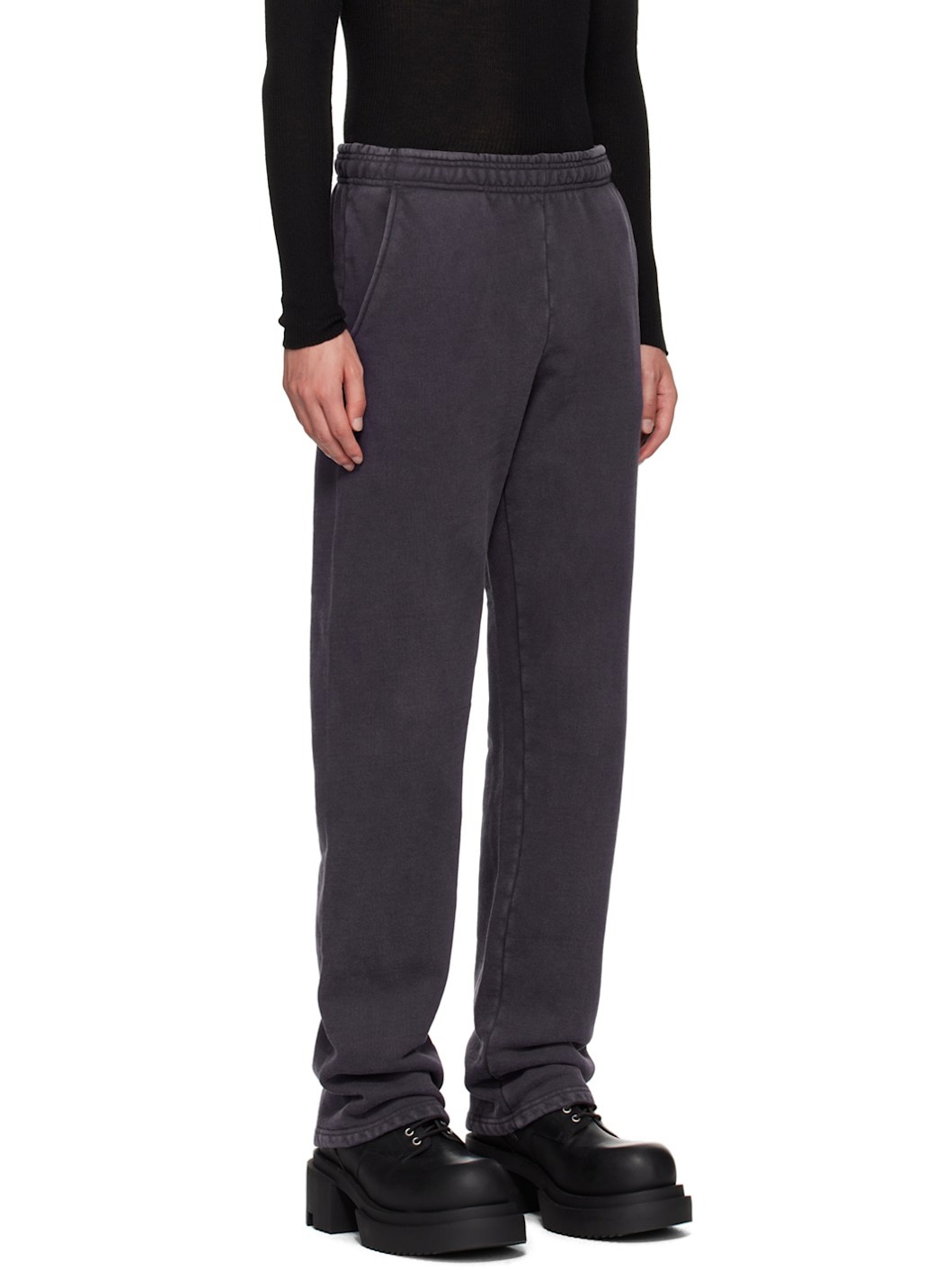 Navy Straight-Leg Sweatpants - 2