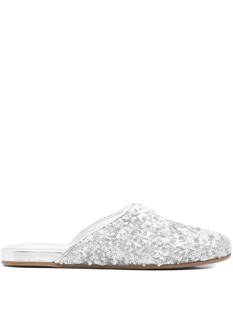 The Slipper sequined mules 1