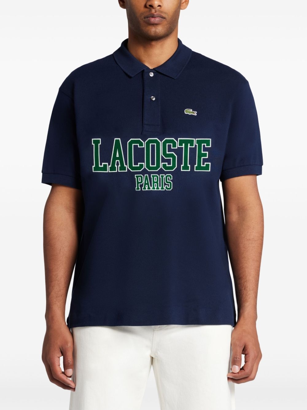 logo-appliquÃ© polo shirt - 3