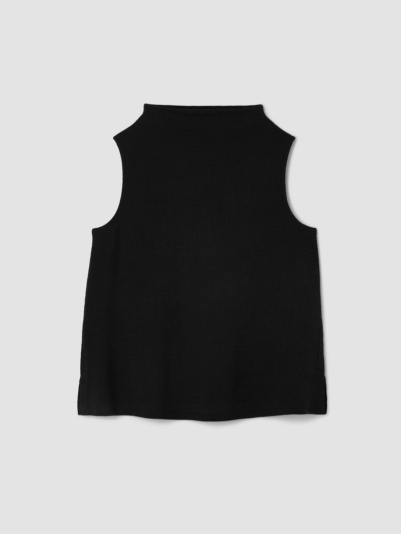 Cross Hatch Stretch Jersey Funnel Neck Tank 1