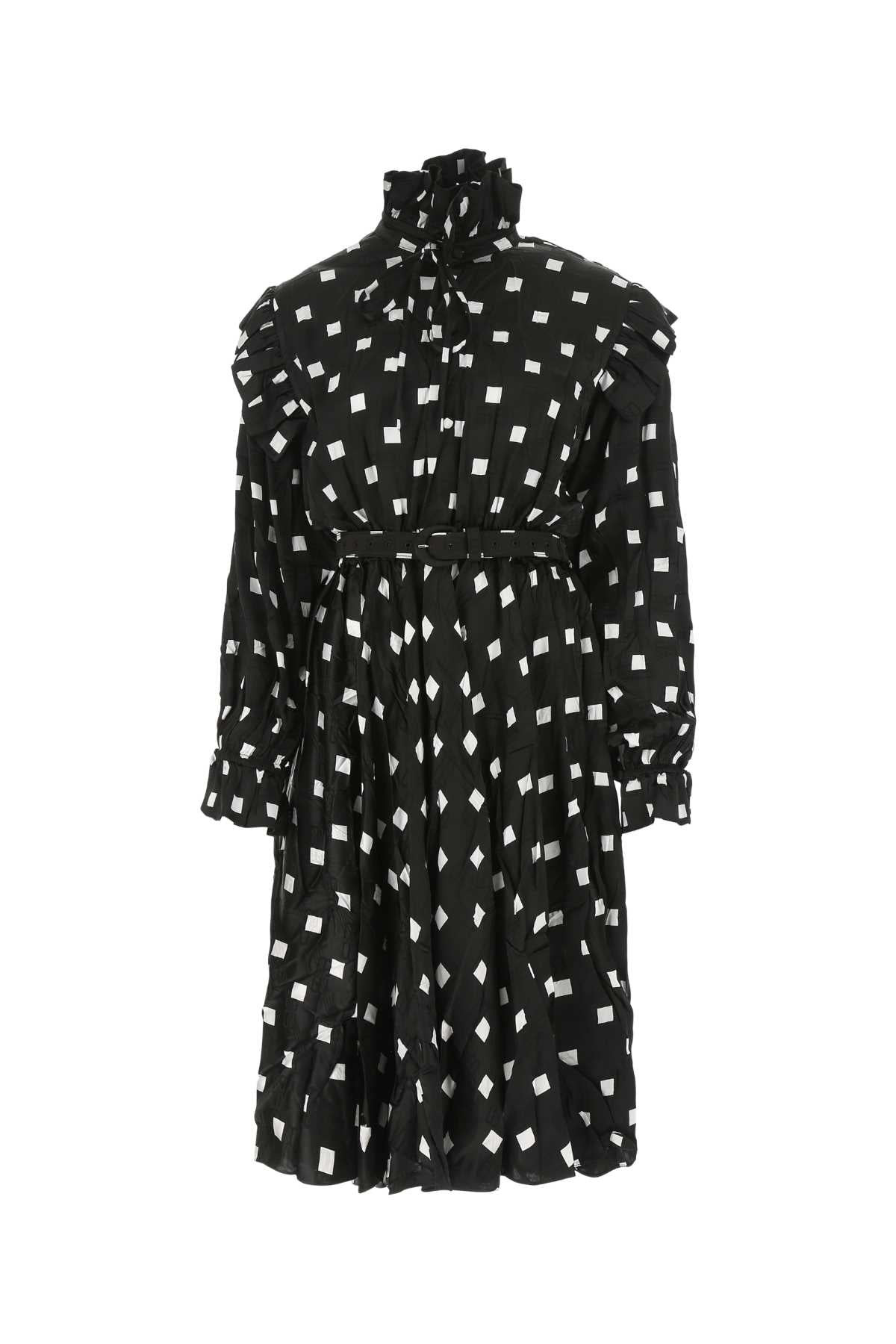 Balenciaga Women Embroidered Satin Dress - 1