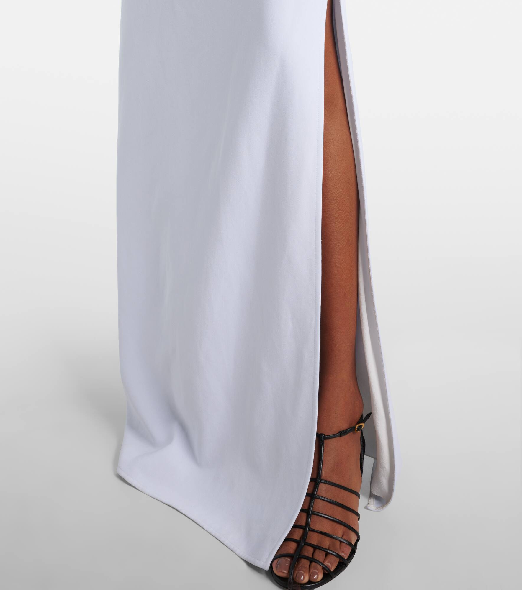 Devyn crêpe draped maxi dress - 6