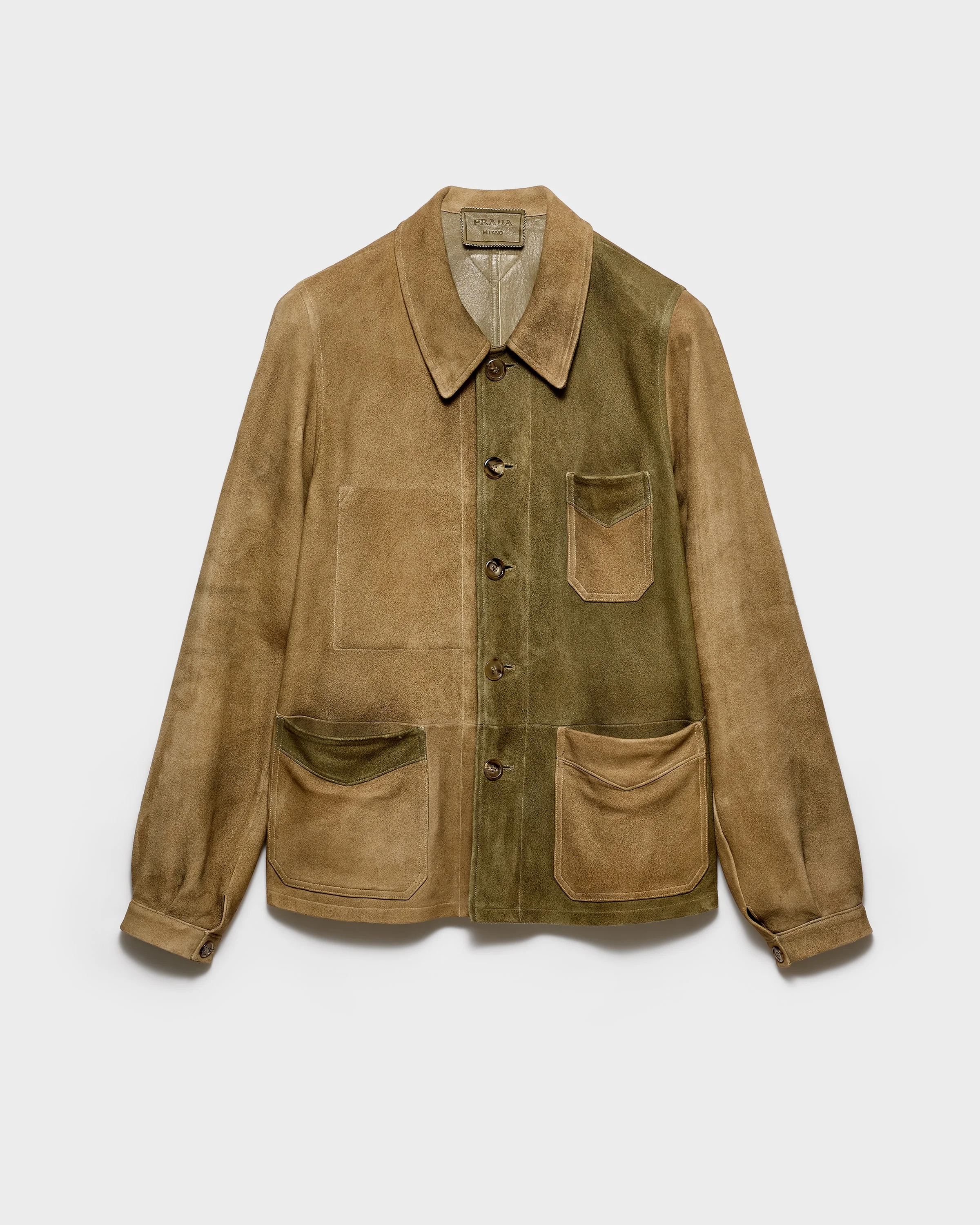 Suede blouson jacket - 1
