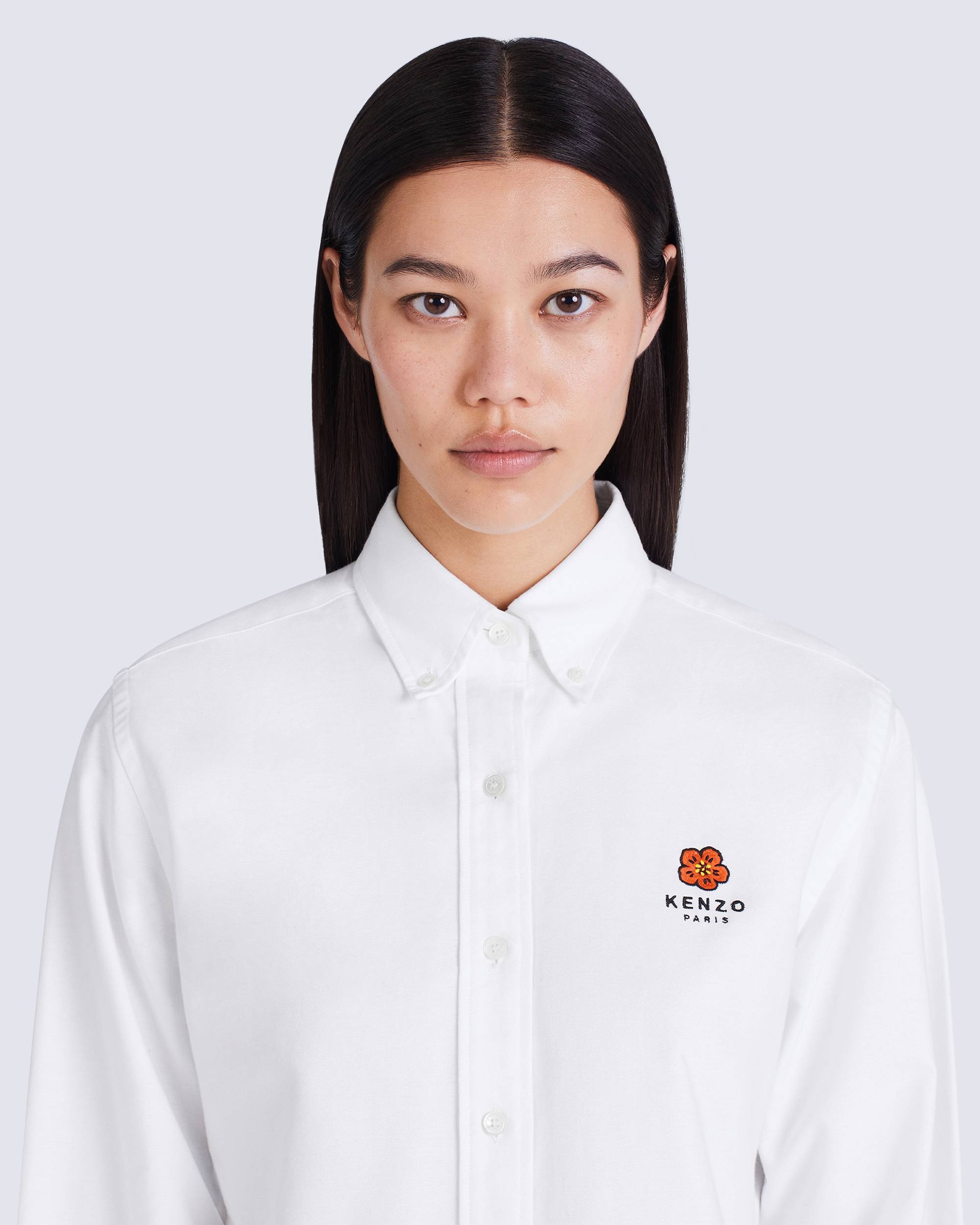 'BOKE FLOWER' crest slim-fit shirt - 7