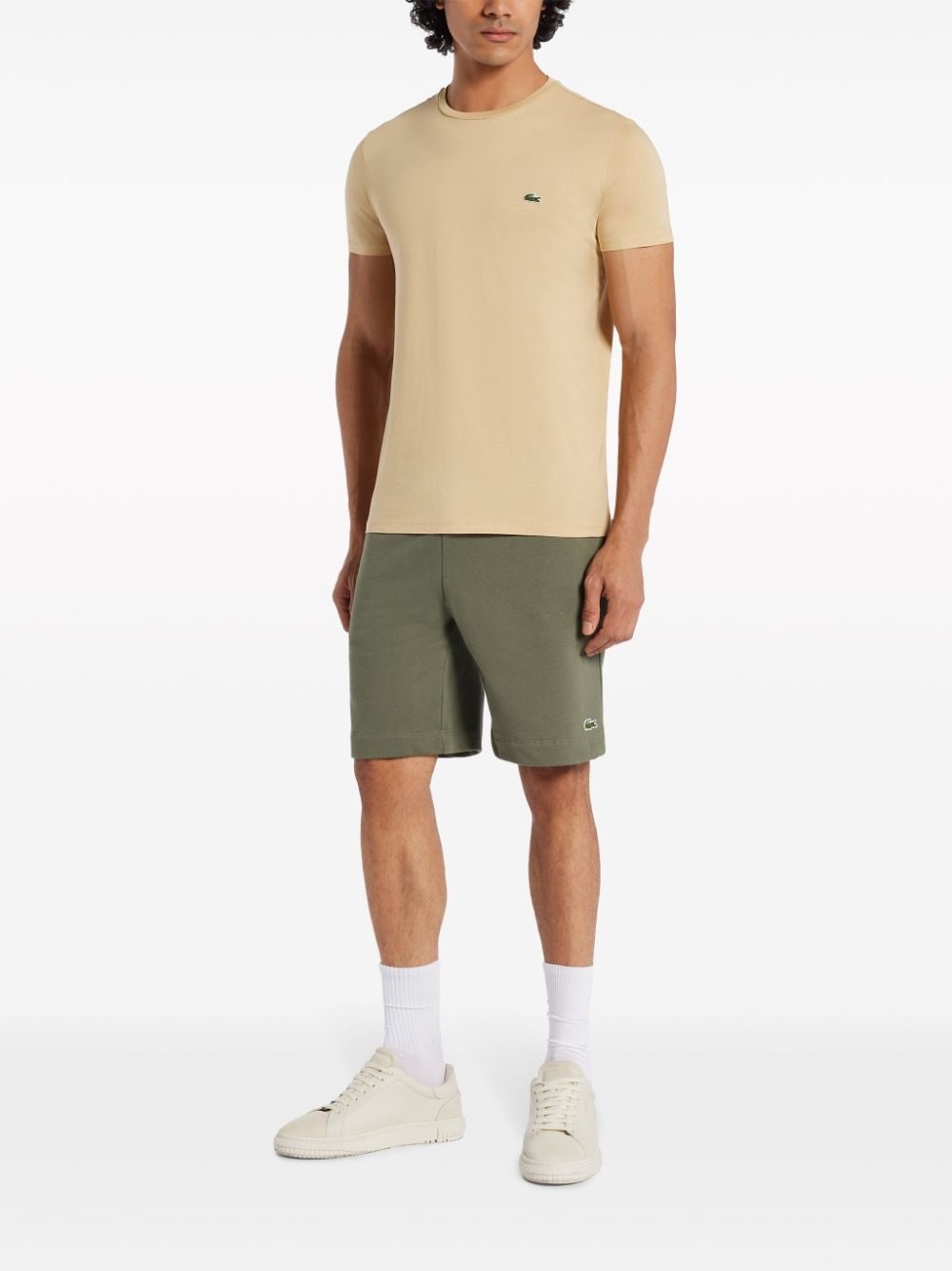 logo-patch cotton-blend track shorts - 2