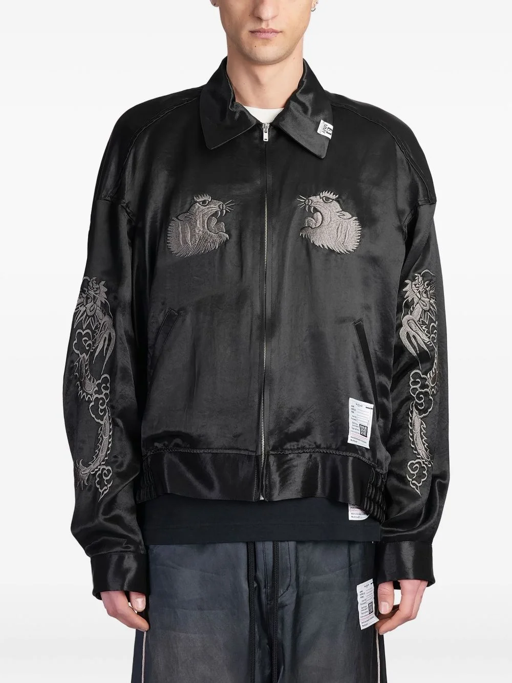 embroidered bomber jacket - 1