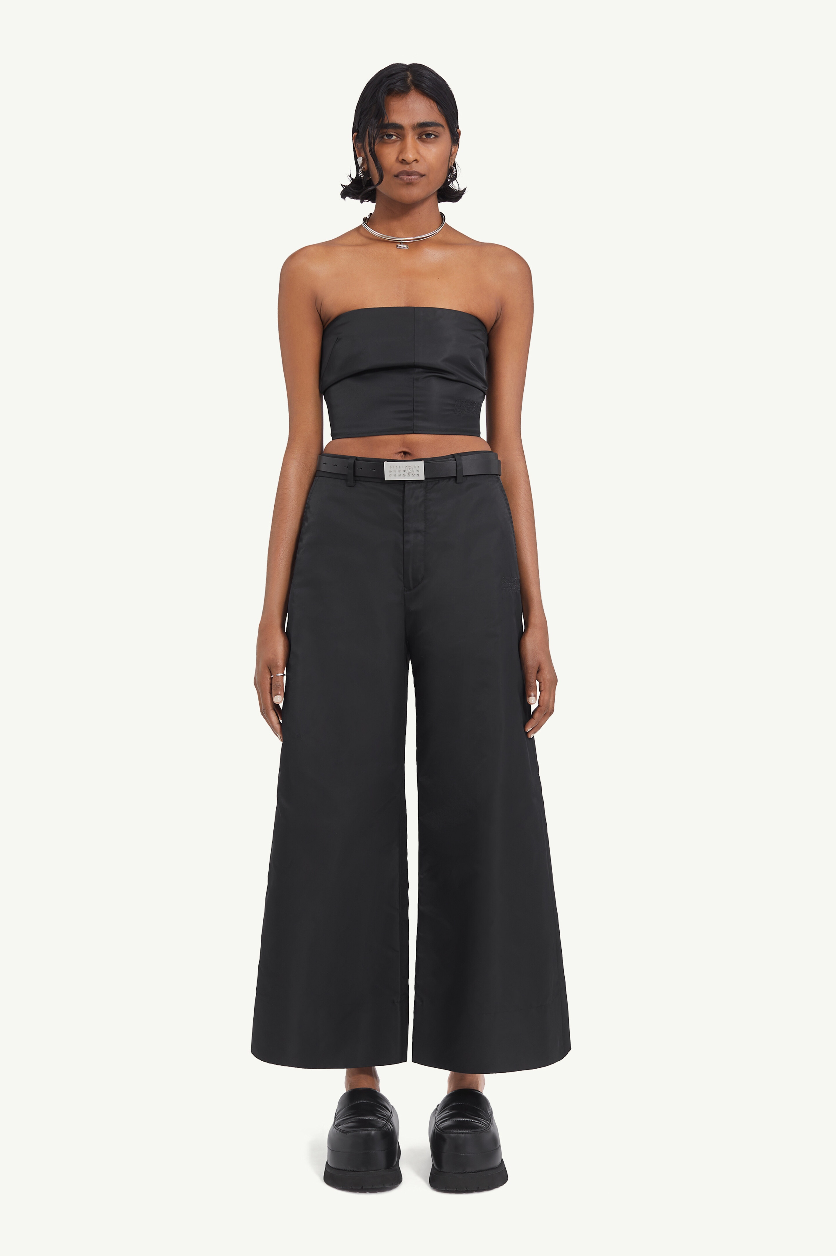 Print flared trousers - 2