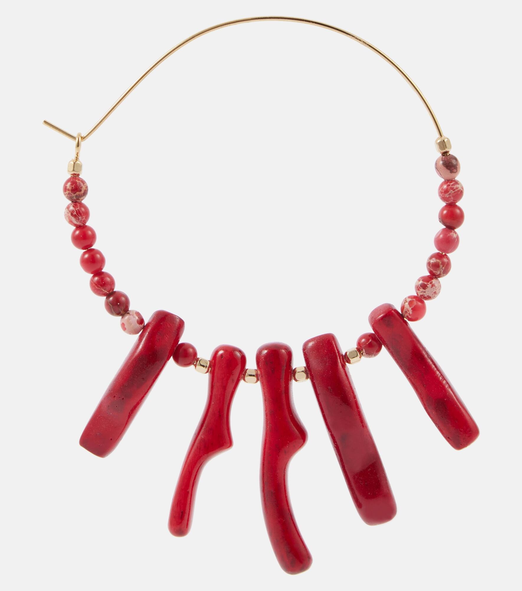 Jolana embellished hoop earrings - 2