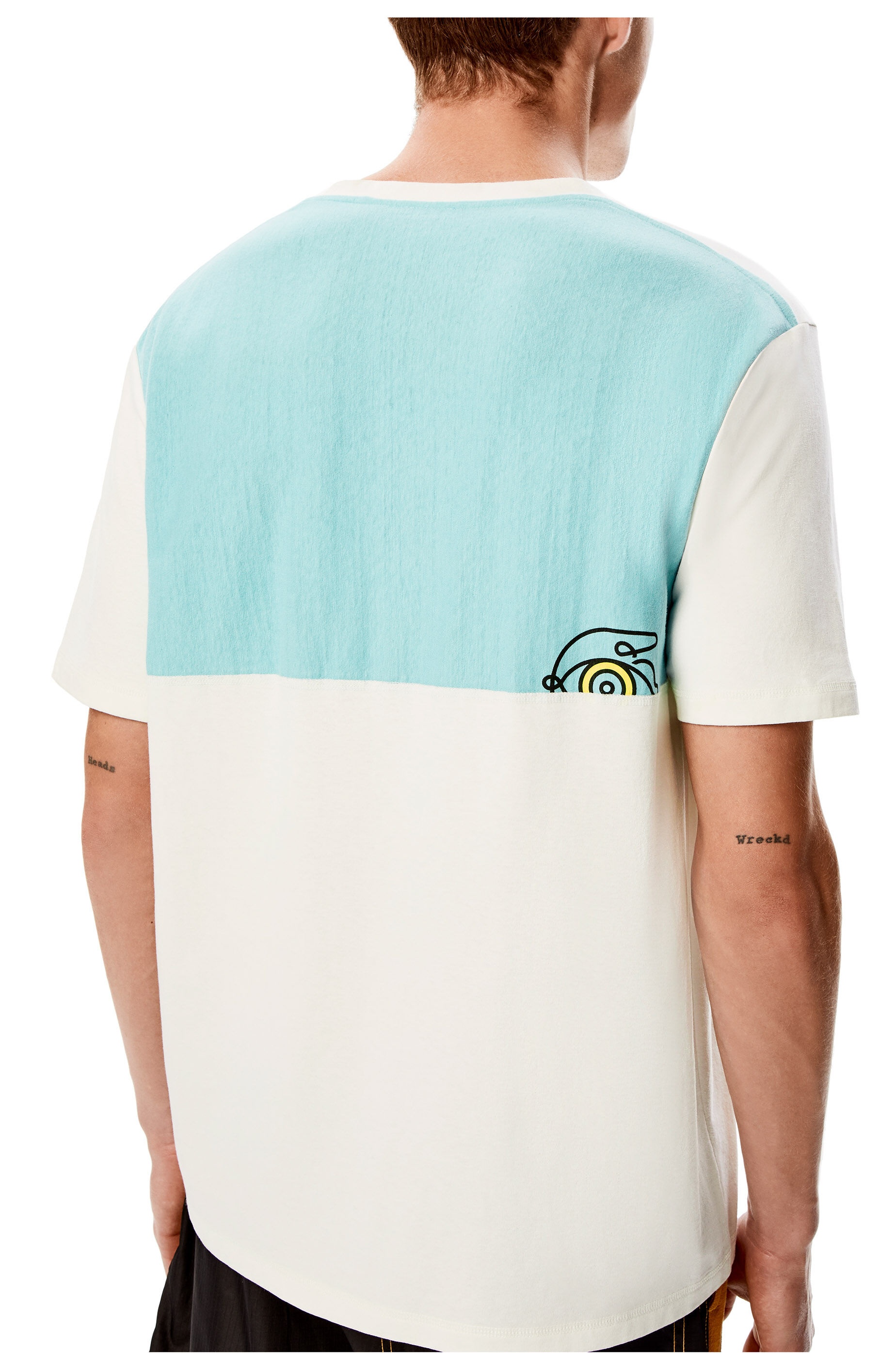 Upcycled logo T-shirt in cotton - 5