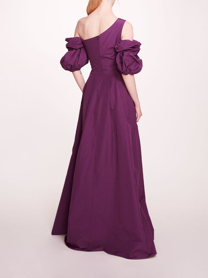 Marchesa BUBBLE SLEEVE TAFFETA GOWN outlook