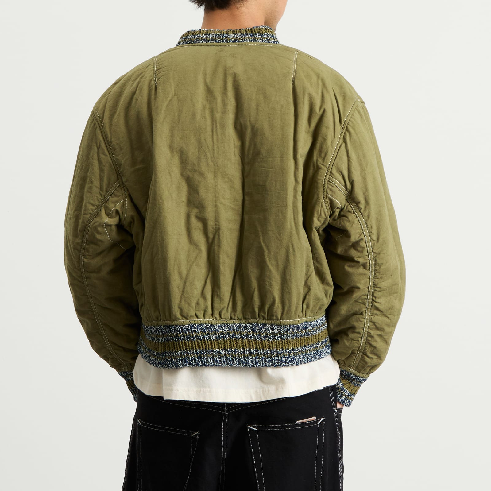Story mfg Seed Printed Wonky-Wear Bomber - 5