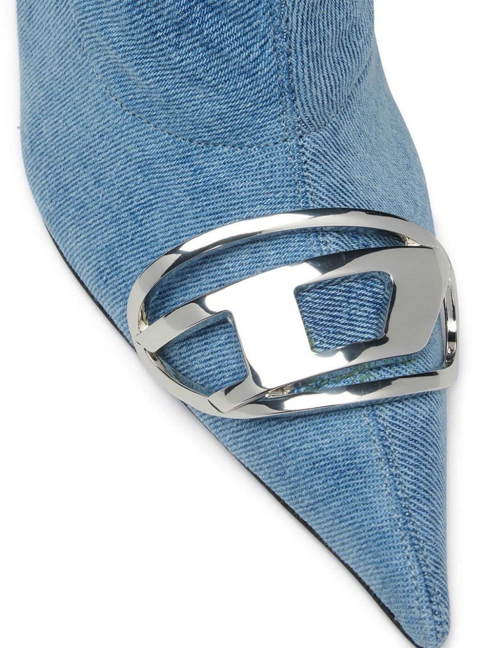 D-Venus 80mm denim knee-high boots - 4