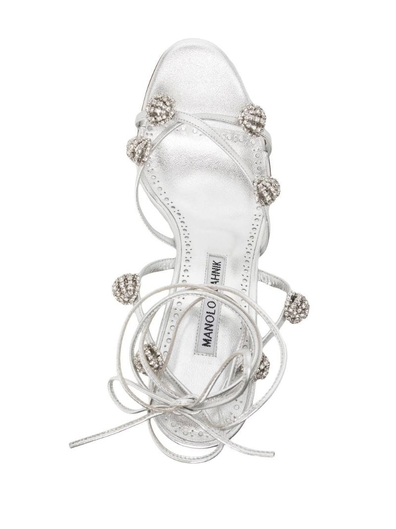 crystal-detail 90mm sandals - 4