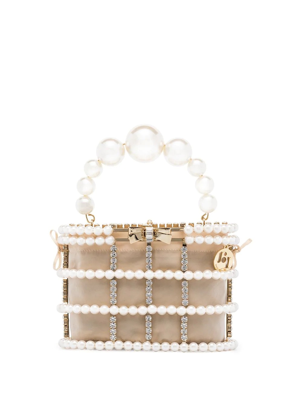 holli loulou faux pearl clutch - 1