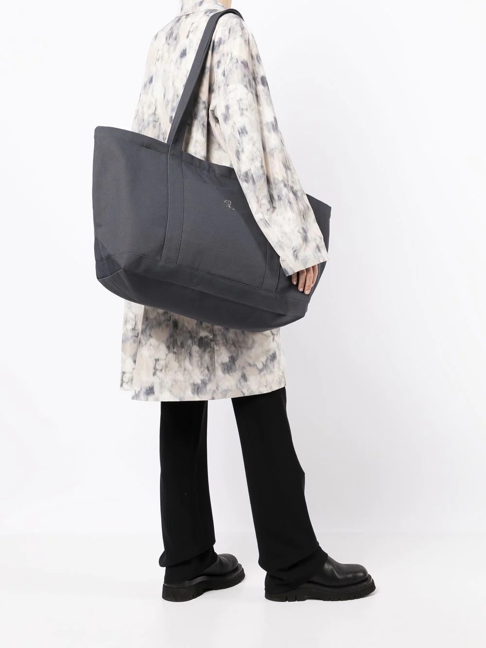 oversized canvas tote bag - 2