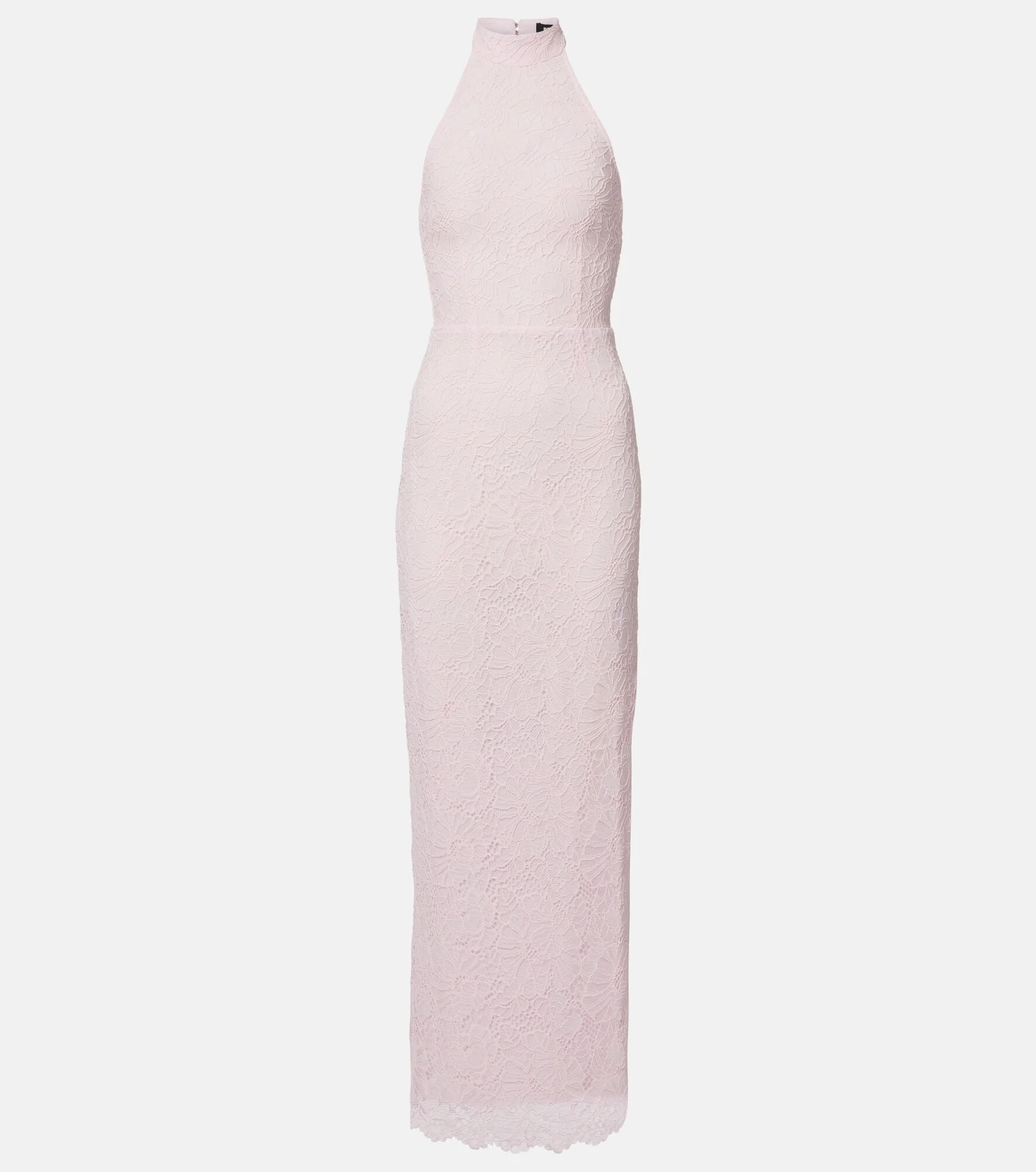 Halterneck lace gown - 1