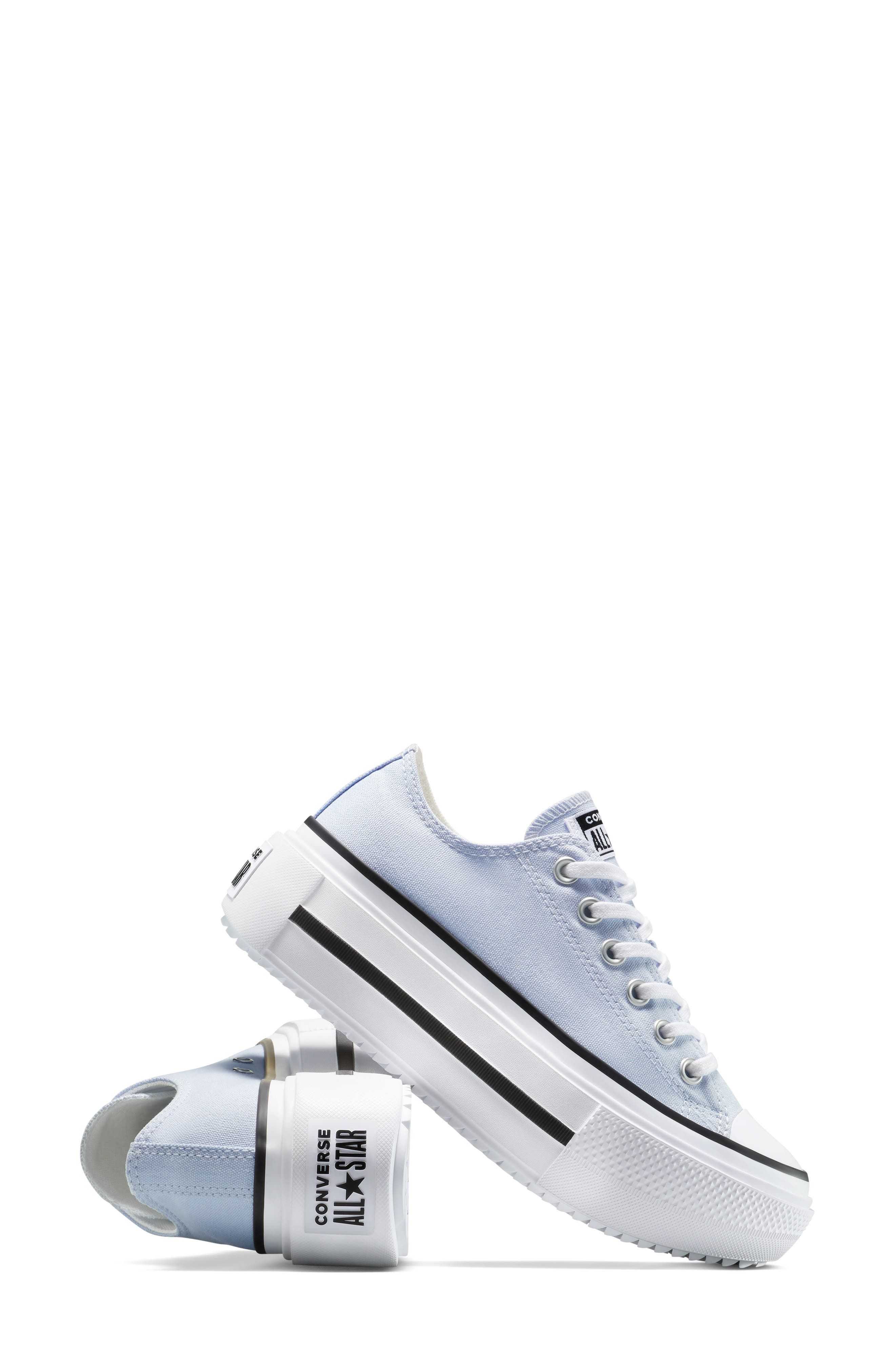 Converse Gender Inclusive Chuck Taylor All Star Lift Double Stack Low Top Platform Sneaker in Bluebe - 5