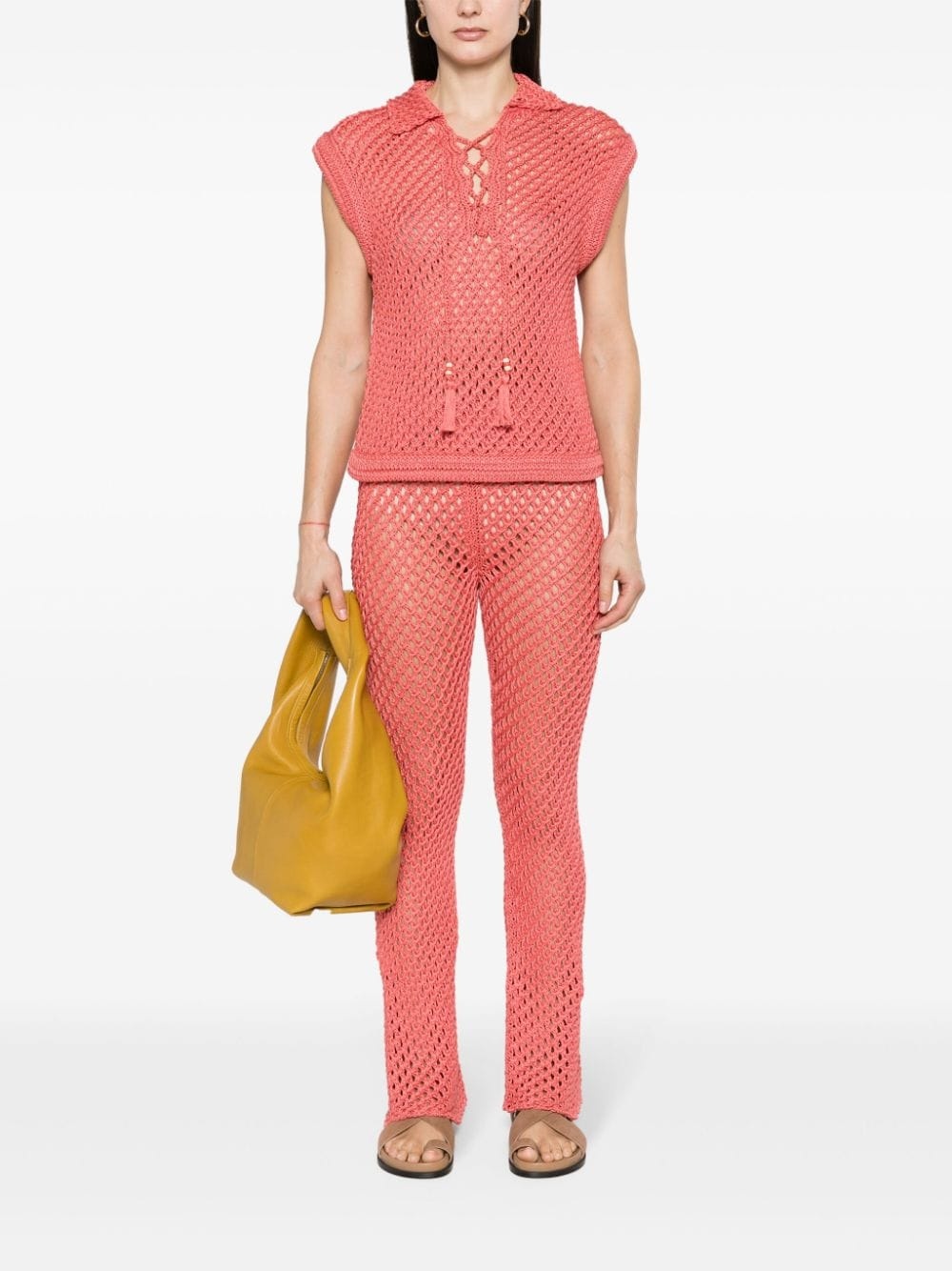 A Love Letter To India macramÃ© trousers - 2