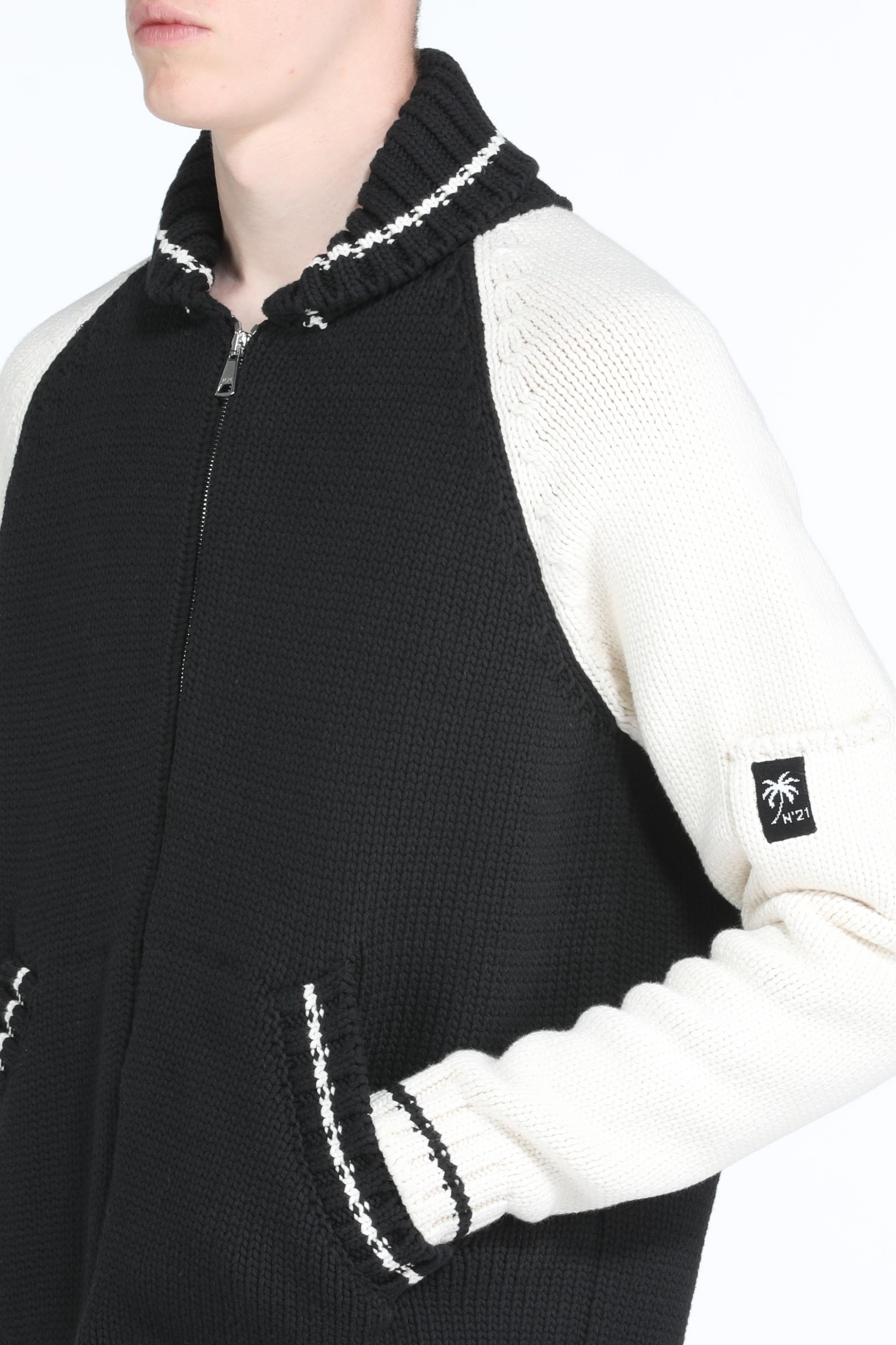 LOGO-INTARSIA CARDIGAN - 5