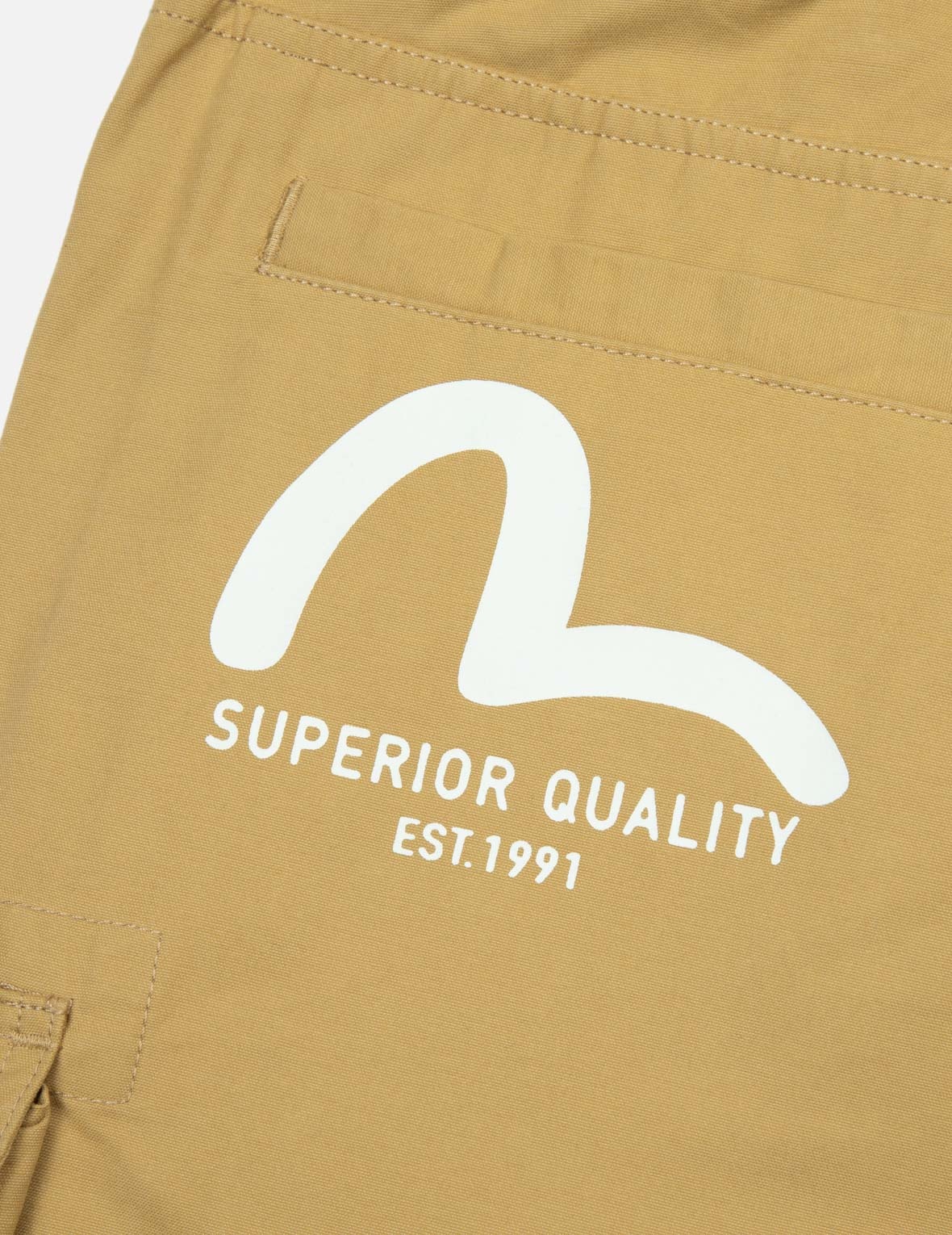 SEAGULL AND LOGO FLAG LABELS PRINT FASHION FIT SHORTS - 8