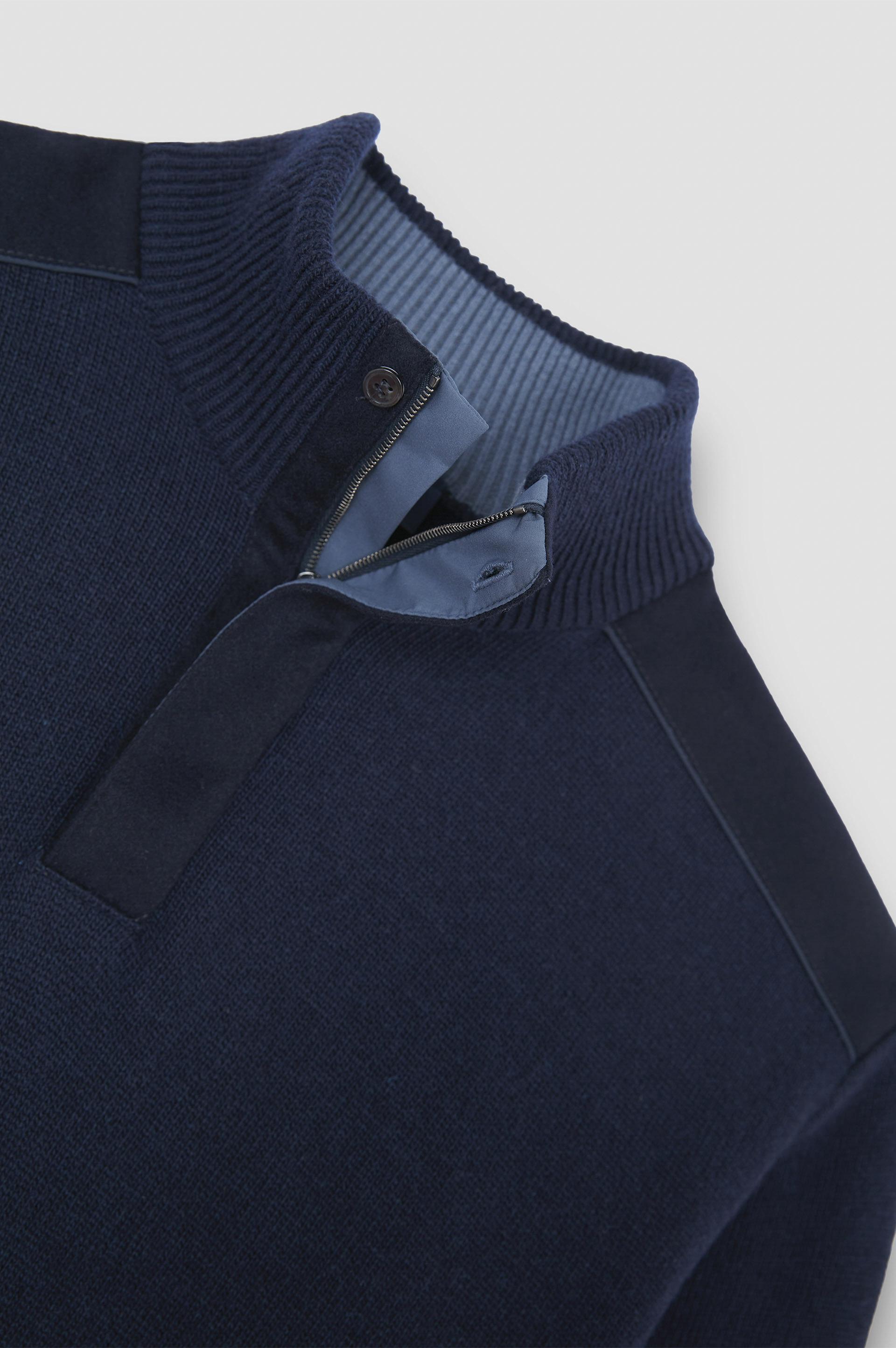 TYPHOON® PLATINUM WOOL CASHMERE HALF ZIP SWEATER - 6