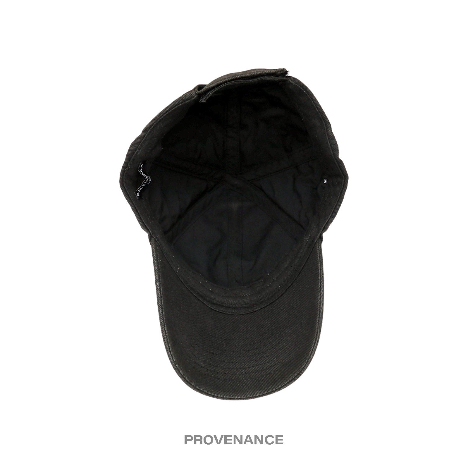 Balenciaga Embroidered Logo Cap - Washed Black - 8