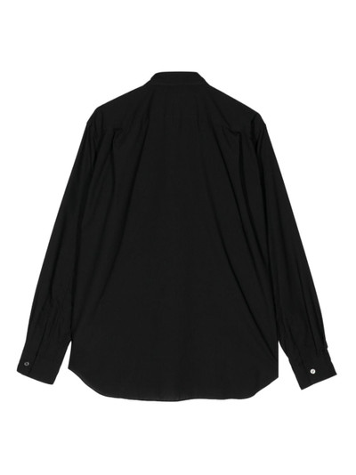 Comme des Garçons Homme Plus leaf-appliqué buttoned-up shirt outlook