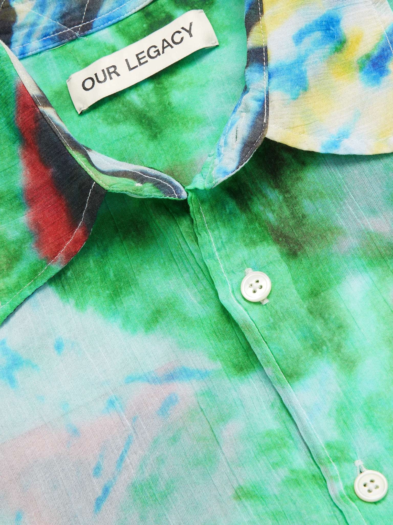Printed Crinkled Cotton-Blend Voile Shirt - 5
