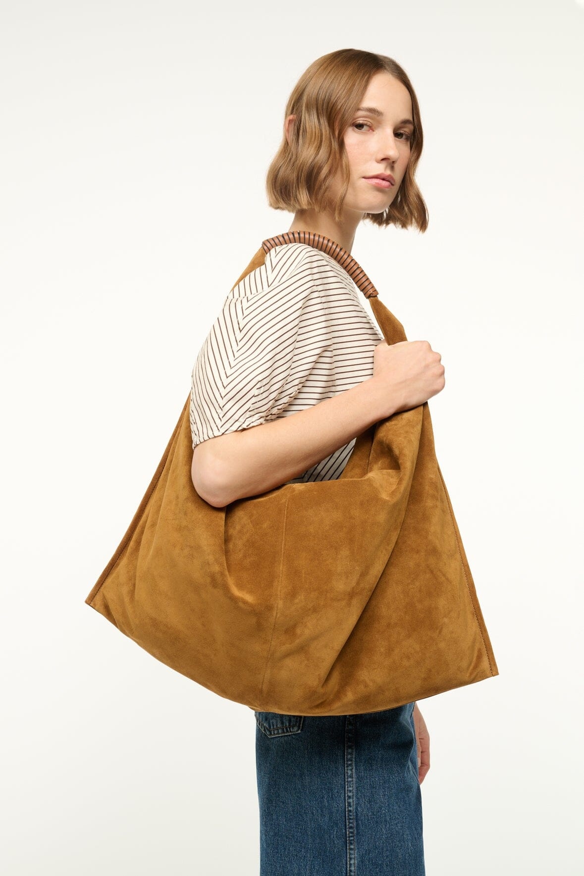 STAUD RONNIE BAG TAN - 4