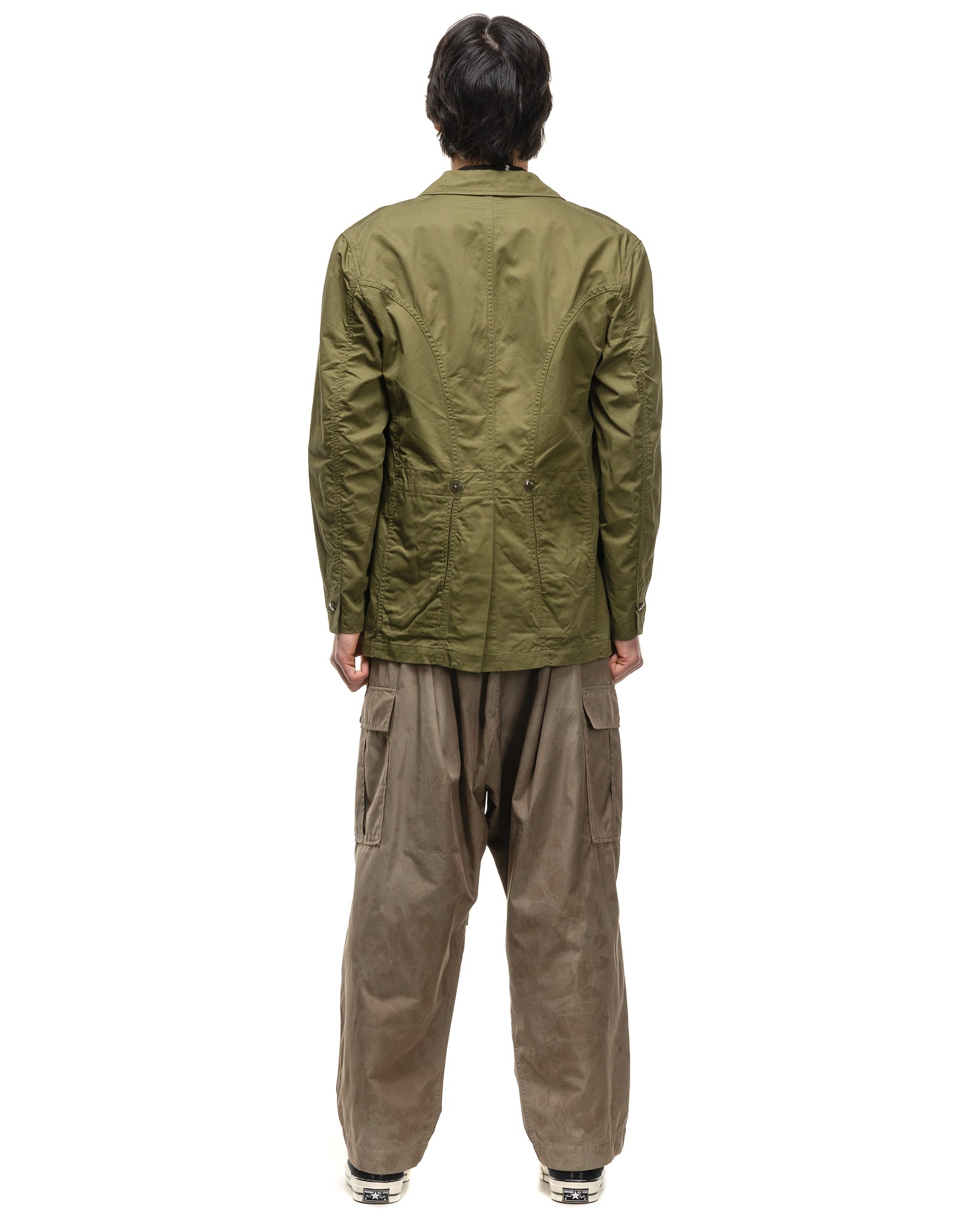 COTTON LINEN CHINO CLOTH RANDONNEUR BIKE JKT KHAKI - 4