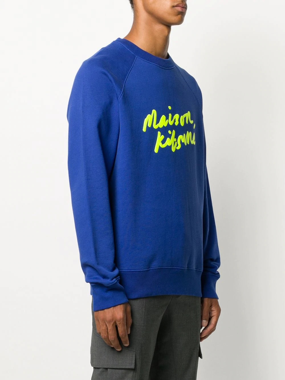 logo-print cotton sweatshirt - 3