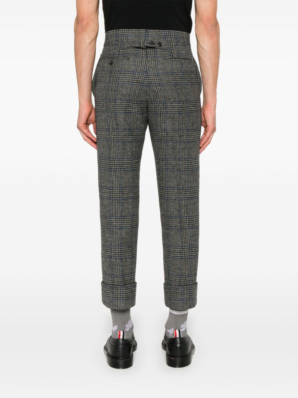 Prince of Wales-pattern tweed trousers - 4