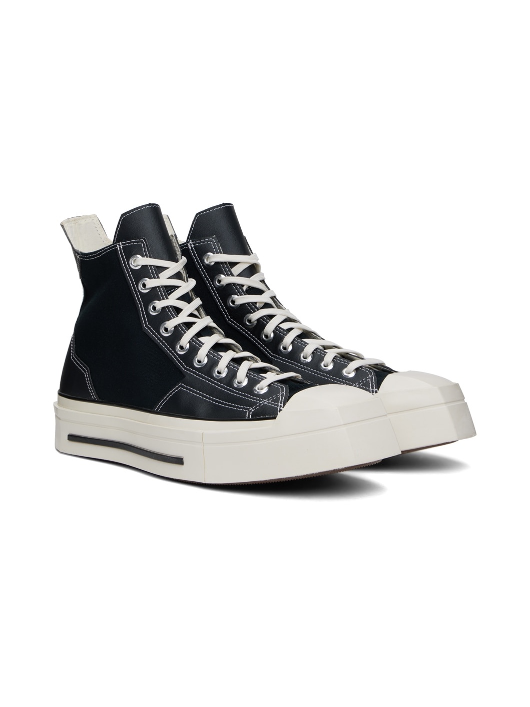 Black Chuck 70 De Luxe Squared Sneakers - 4