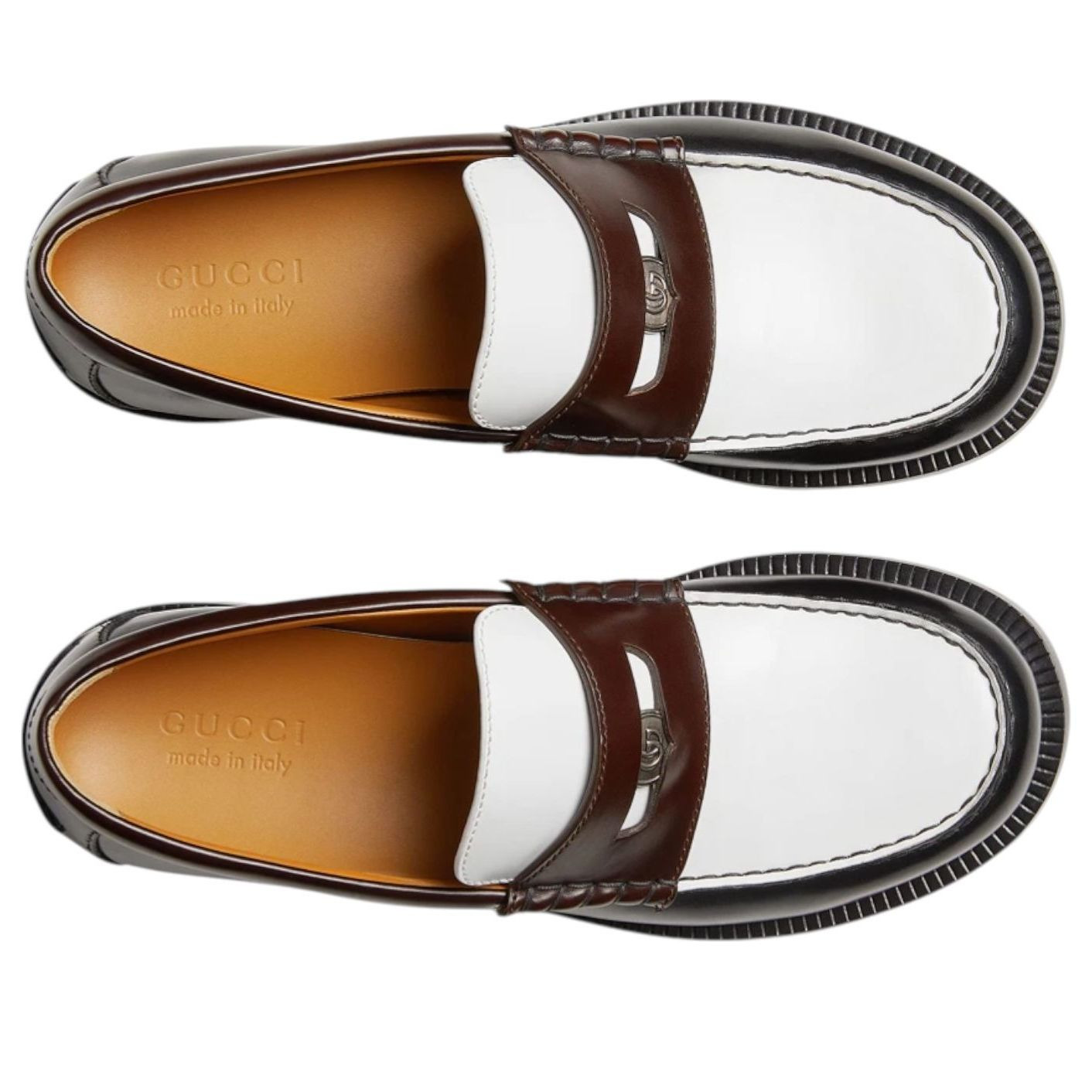 Gucci Loafer with Detachable Detail 'Black White' 831274-AAE2Y-9142 - 2