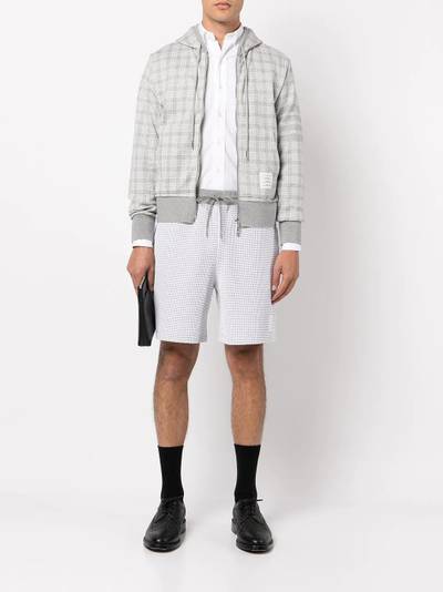 Thom Browne waffle texture drawstring shorts outlook