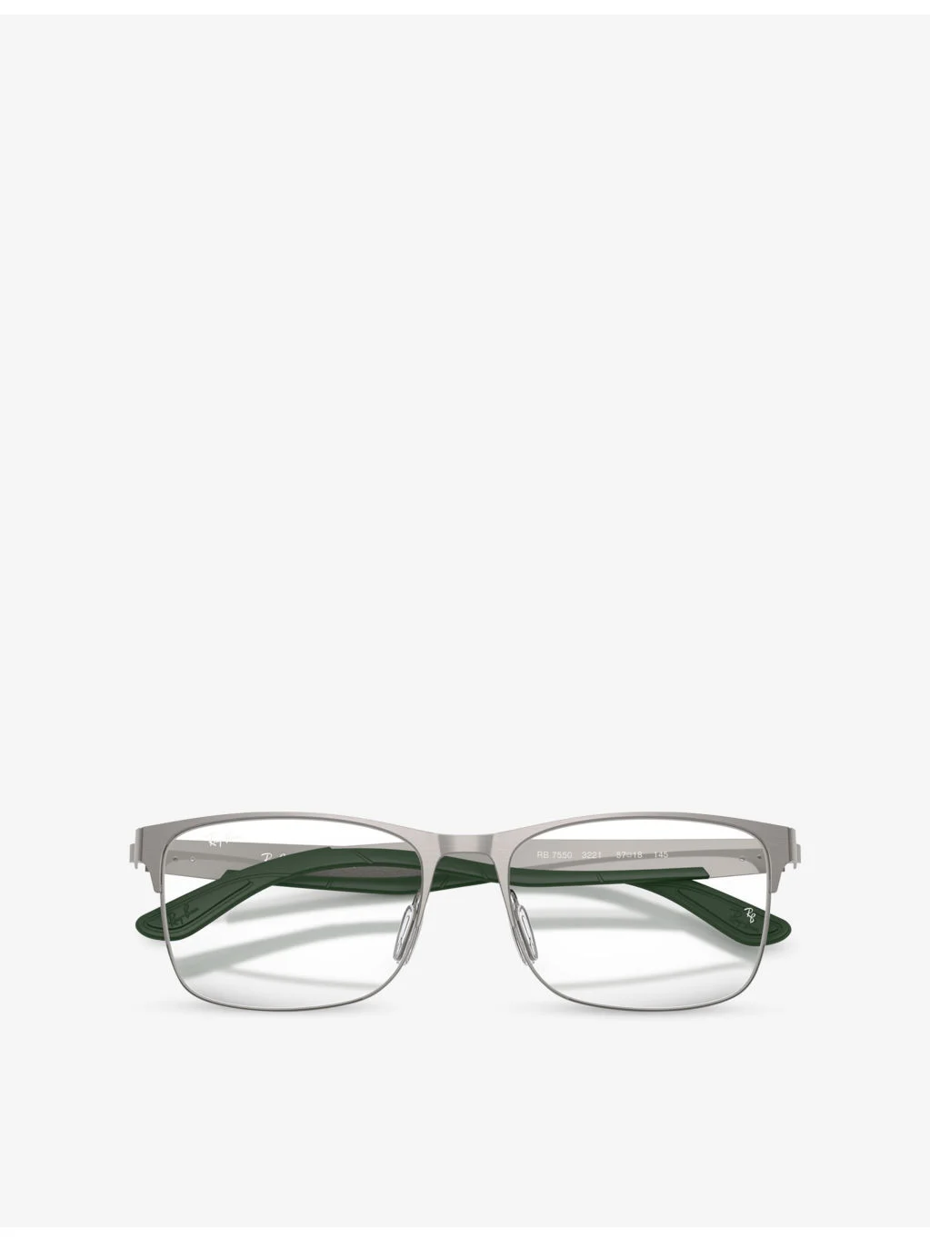 RX7550 Square-Frame Metal Optical Glasses - 1
