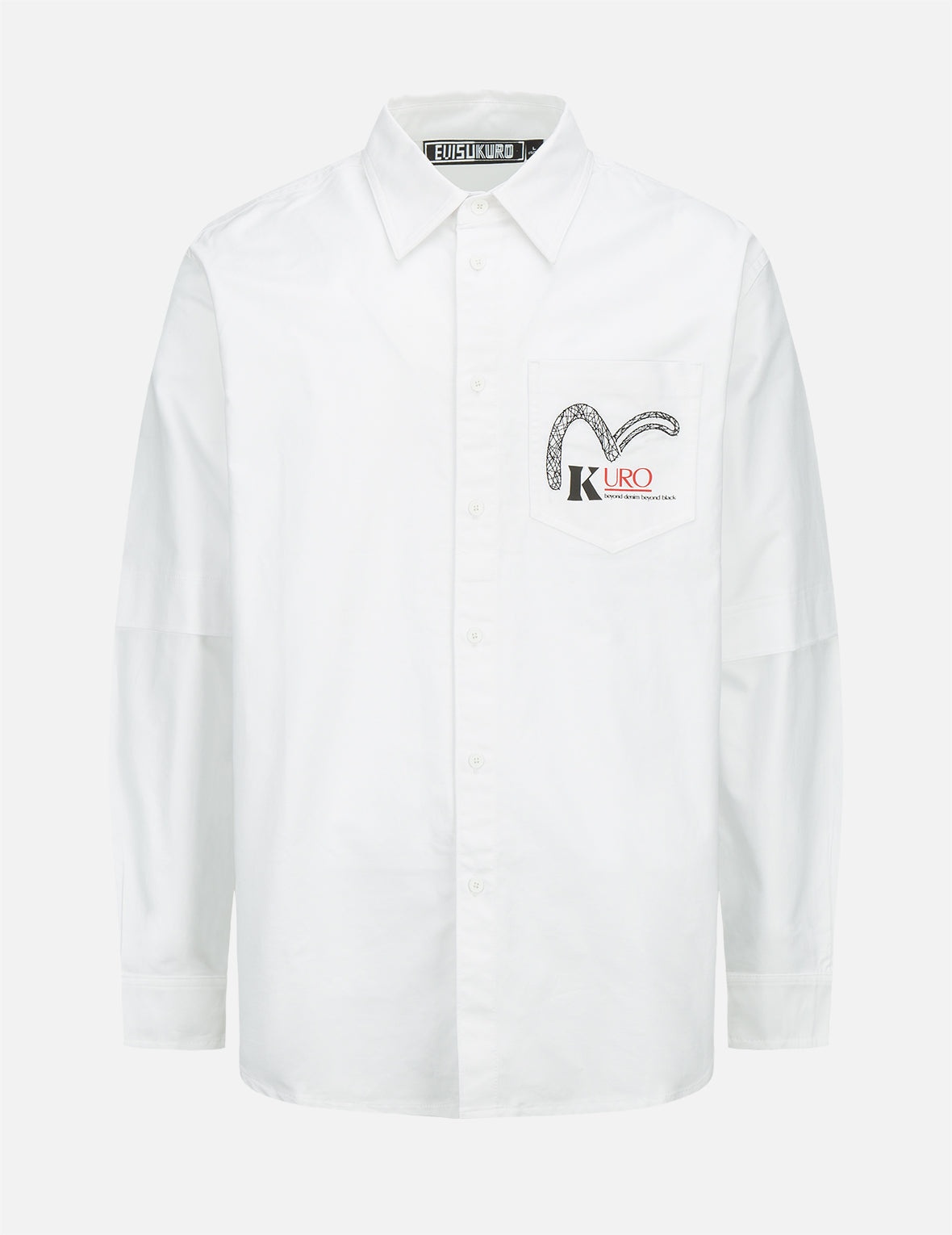 Multi Logo Print Mock 2-in-1 Shirt - 2